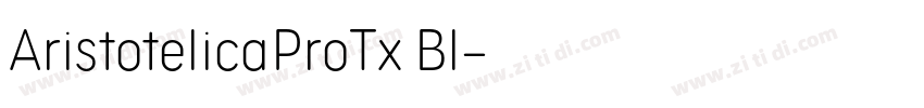 AristotelicaProTx Bl字体转换